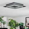 Lidor Plafoniera LED Nero, 1-Luce