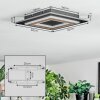 Lidor Plafoniera LED Nero, 1-Luce