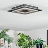 Lidor Plafoniera LED Nero, 1-Luce