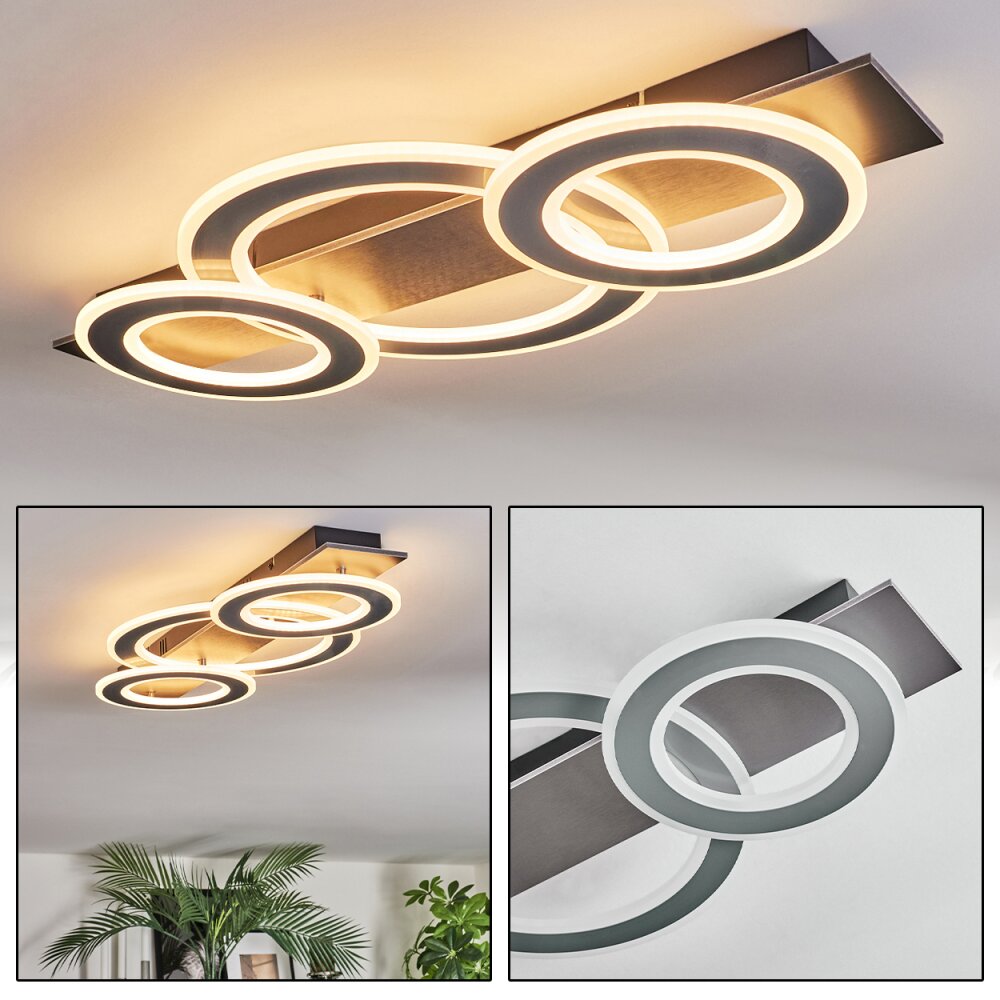 Lidor Plafoniera LED Cromo, Nero, 1-Luce main product photo