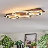 Lidor Plafoniera LED Cromo, Nero, 1-Luce