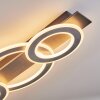 Lidor Plafoniera LED Cromo, Nero, 1-Luce