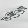 Lidor Plafoniera LED Cromo, Nero, 1-Luce