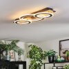 Lidor Plafoniera LED Cromo, Nero, 1-Luce