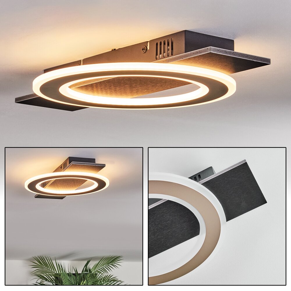 Lidor Plafoniera LED Nero, 1-Luce main product photo