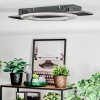 Lidor Plafoniera LED Nero, 1-Luce
