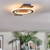 Lidor Plafoniera LED Nero, 1-Luce