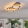 Lidor Plafoniera LED Cromo, Nero, 1-Luce