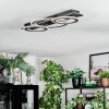 Lidor Plafoniera LED Cromo, Nero, 1-Luce