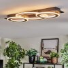 Lidor Plafoniera LED Cromo, Nero, 1-Luce