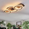 Lidor Plafoniera LED Cromo, Nero, 1-Luce