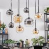 Ripoll Lampadario a sospensione, Lampada a sfera, Lampada a sospensione Ambrato, Chiaro, Grigio fumo, 8-Luci