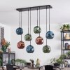 Ripoll Lampadario a sospensione, Lampada a sfera, Lampada a sospensione Blu, Verde, Ramato, 8-Luci