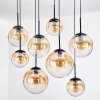 Gastor Lampadario a sospensione, Lampada a sfera, Lampada a sospensione Ambrato, Chiaro, 8-Luci