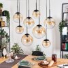 Gastor Lampadario a sospensione, Lampada a sfera, Lampada a sospensione Ambrato, Chiaro, 8-Luci
