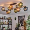 Koyoto Plafoniera, Lampada a sfera Oro, Nero, 10-Luci