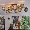 Koyoto Plafoniera, Lampada a sfera Oro, Nero, 10-Luci