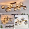 Ripoll Plafoniera, Lampada a sfera Oro, Nero, 10-Luci