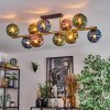 Koyoto Plafoniera, Lampada a sfera Oro, Nero, 10-Luci