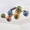 Koyoto Plafoniera, Lampada a sfera Oro, Nero, 10-Luci