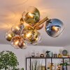 Koyoto Plafoniera, Lampada a sfera Oro, Nero, 10-Luci