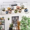 Koyoto Plafoniera, Lampada a sfera Oro, Nero, 10-Luci