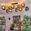 Koyoto Plafoniera, Lampada a sfera Oro, Nero, 10-Luci