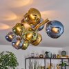 Koyoto Plafoniera, Lampada a sfera Oro, Nero, 10-Luci