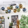 Koyoto Plafoniera, Lampada a sfera Oro, Nero, 10-Luci