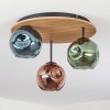 Ripoll Plafoniera, Lampada a sfera Écru, Nero, 3-Luci