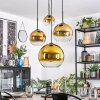 Koyoto Lampadario a sospensione, Lampada a sfera, Lampada a sospensione 35 cm Oro, Chiaro, 4-Luci
