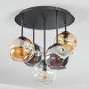 Ripoll Plafoniera, Lampada a sfera Ambrato, Chiaro, Grigio fumo, 5-Luci