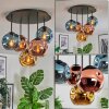 Ripoll Plafoniera, Lampada a sfera Blu, Oro, Ramato, 5-Luci