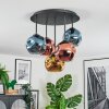 Ripoll Plafoniera, Lampada a sfera Blu, Oro, Ramato, 5-Luci