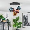Ripoll Plafoniera, Lampada a sfera Blu, Oro, Ramato, 5-Luci