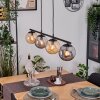 Gastor Lampadario a sospensione, Lampada a sfera, Lampada a sospensione Ambrato, Grigio fumo, 4-Luci