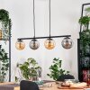 Gastor Lampadario a sospensione, Lampada a sfera, Lampada a sospensione Ambrato, Grigio fumo, 4-Luci