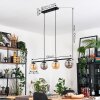 Gastor Lampadario a sospensione, Lampada a sfera, Lampada a sospensione Ambrato, Grigio fumo, 4-Luci