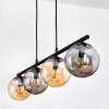Gastor Lampadario a sospensione, Lampada a sfera, Lampada a sospensione Ambrato, Grigio fumo, 4-Luci