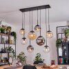 Gastor Lampadario a sospensione, Lampada a sfera, Lampada a sospensione Ambrato, Chiaro, Grigio fumo, 8-Luci