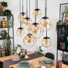Gastor Lampadario a sospensione, Lampada a sfera, Lampada a sospensione Ambrato, Chiaro, 8-Luci