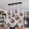 Gastor Lampadario a sospensione, Lampada a sfera, Lampada a sospensione Cromo, Grigio fumo, 8-Luci