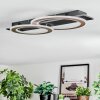 Lidor Plafoniera LED Nero, 1-Luce