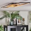 Manor Plafoniera LED Nero, 1-Luce, Telecomando