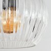 Koyoto Plafoniera, Lampada a sfera 45 cm Ambrato, Chiaro, Grigio fumo, 5-Luci
