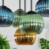 Koyoto Plafoniera, Lampada a sfera 45 cm Blu, Oro, Verde, 5-Luci