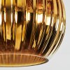 Koyoto Plafoniera, Lampada a sfera 45 cm Blu, Oro, Ramato, 5-Luci