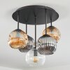 Ripoll Plafoniera, Lampada a sfera Ambrato, Chiaro, Grigio fumo, 5-Luci