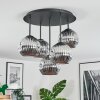 Ripoll Plafoniera, Lampada a sfera Cromo, Grigio fumo, 5-Luci