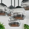 Ripoll Plafoniera, Lampada a sfera Cromo, Grigio fumo, 5-Luci
